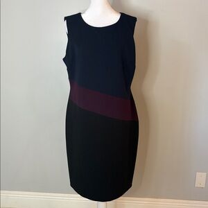 [Tommy Hilfiger] Color-block Sleeveless Dress - Size 14